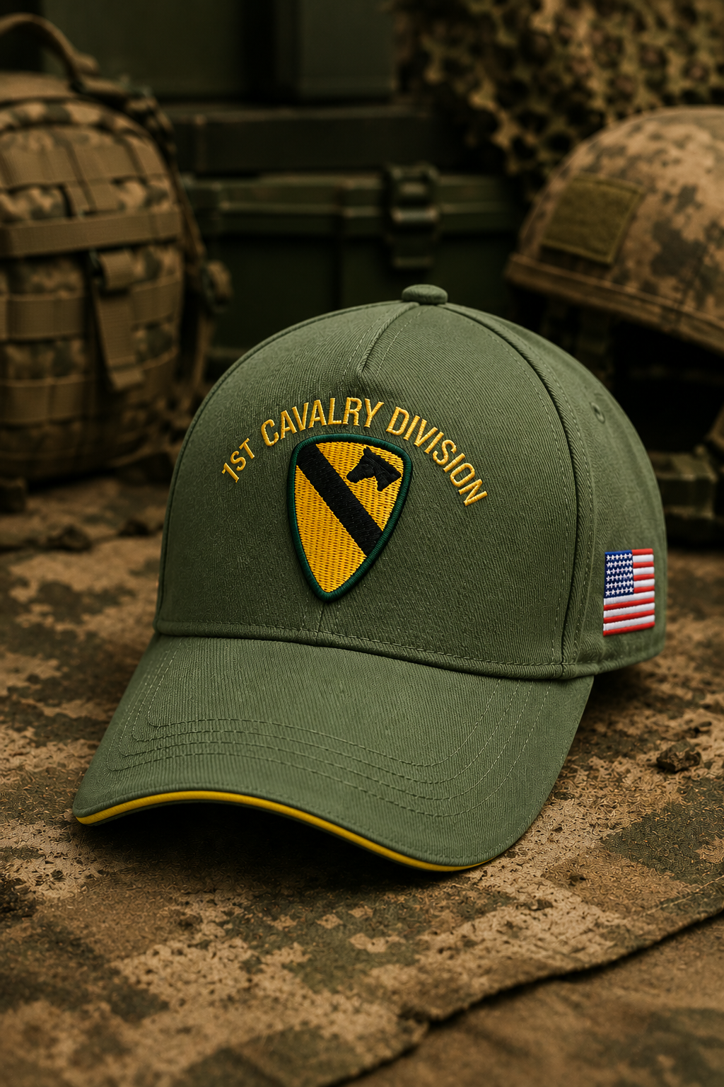 US 1st Cavalry Division Baseball Cap – WWII Style: