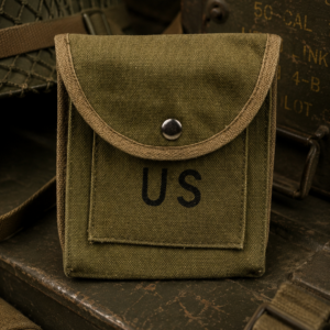 US Style Medium Ammo Pouch – Military Canvas Utility Pouch – 100% Cotton – 15x17cm – OD Green