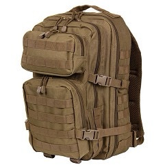 Tactical Backpack Mountain – 45L Military MOLLE Rucksack – Coyote Brown – Outdoor, Hiking, Survival, Airsoft