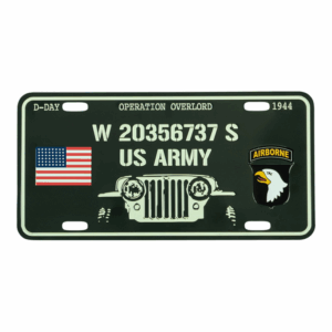D-Day U.S. Army License Plate – Operation Overlord 1944