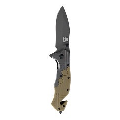 Knife Commander #9240 – Tactical Folding Knife with Seatbelt Cutter and Glass Breaker