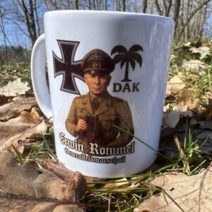Erwin Rommel Afrika Korps Mug – WWII German General Collector Coffee Cup