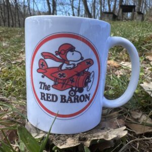 Vintage Snoopy “The Red Baron” Mug – Peanuts Flying Ace Coffee Cup